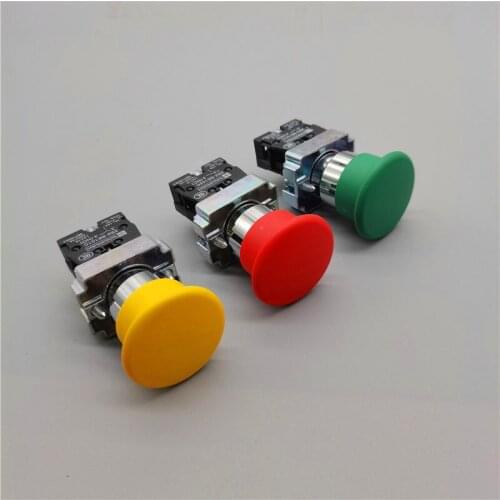 22mm Xb2-bc31 Xb2-bc42 Mushroom Head Push Button Switch Momentary self-Reset 10A/660V