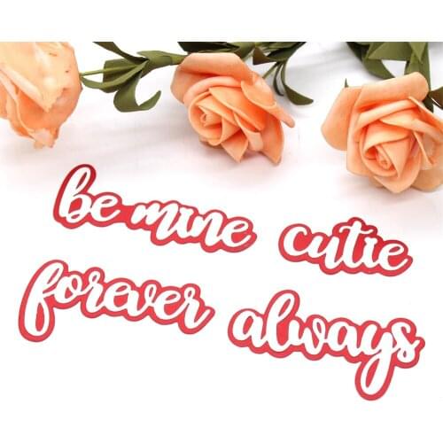 YPP CRAFT Valentine Words Metal Cutting Dies Stencils for DIY Scrapbooking Decorative Embossing DIY Paper Cards