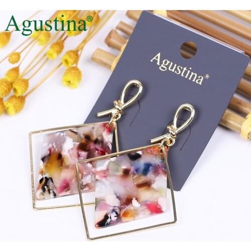 Agustina Women acrylic Earrings Fashion Jewelry Boho Earrings Girls Drop Earrings Cute Earring Pink Earings Wholesale vintage cc