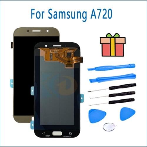 For Samsung Galaxy A7 2017 A720 A720F SM-A720F A720M LCD Display Touch screen Digitizer Assembly LCD For Samsung A720 LCD