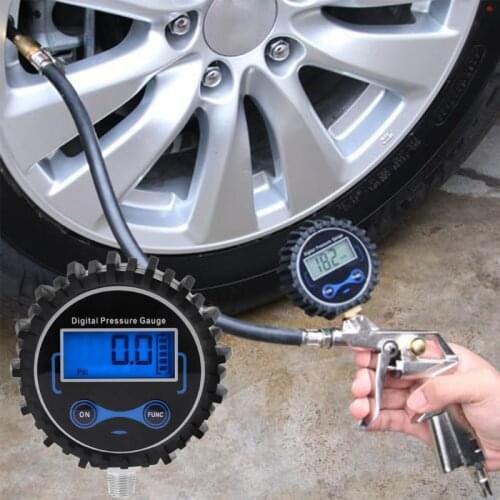 0-200PSI Digital Tire Pressure Gauge Car Air PSI Meter Tyre Pressure Tester 1/8 NPT Drop Ship