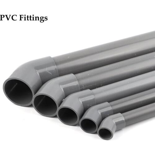 15pcs/lot 40mm PVC Elbow Joints 45 Degrees Garden Irrigation System Fittings Aquarium Tank Household Tap Water Pipe Connectors