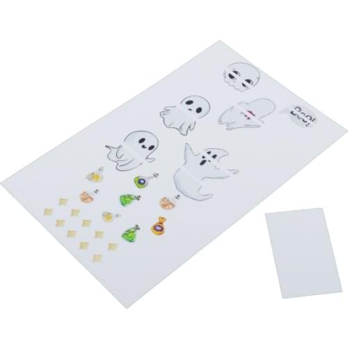 1 Packs Specter Shape Guitar Stickers 3x4CM Instruments Sticker Art Stickers