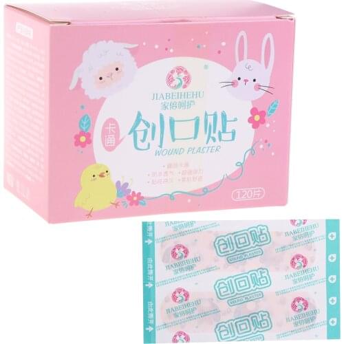 120 Pcs/box Cartoon Band-aid Cute Mini Children Breathable Waterproof Bandage ok Bandages Hemostatic Patch
