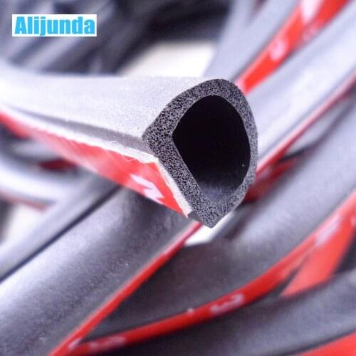 4-meter car door seal car D-type noise seal for Volkswagen vw POLO Tiguan Passat Golf Skoda Citroen Peugeot Car accessories