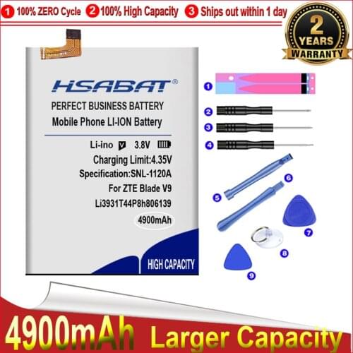 HSABAT 0 Cycle Li3931T44P8h806139 Battery for ZTE Blade V9 V10 /V9Vita V10Vita/A7 Vita/A4/A5 2020 Replacement Accumulator