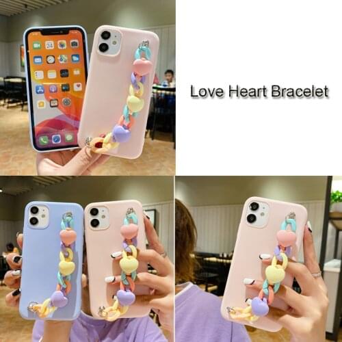 Love Heart Bracelet Case For Huawei Honor Note 10 30 20 Lite PRO Plus 30i 30S 20S NOVA 5T 20i 10i P smart plus 2019 Cute Cover