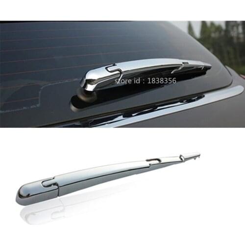 For Peugeot 3008 2013 2014 2015 Styling Detector ABS Chrome Car Back Glass Wiper Nozzle Cover Frame Trim Tail Window Trims 1pcs