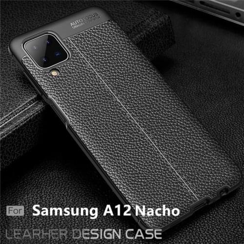 For Samsung Galaxy A12 Nacho Case For Samsung A12 Nacho Capas Shockproof Bumper TPU Leather For Fundas Samsung A12 Nacho Cover