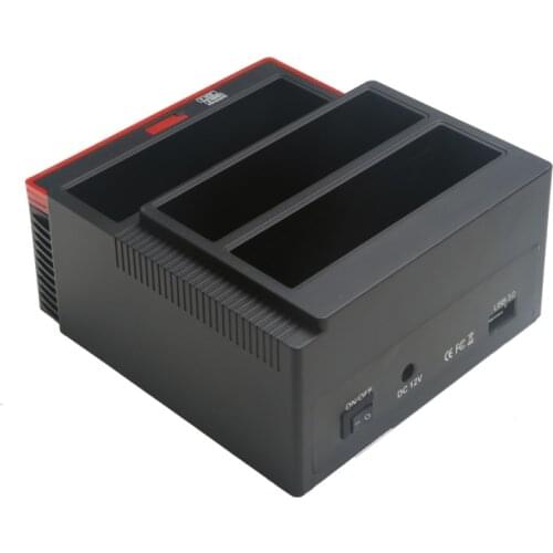 2.5/3.5" SATA IDE HDD Docking Station Clone HDD Enclosure USB3.0 Hub With OTB/OTC MS/M2/XD/CF/SD/TF Card Reader US/UK/EU Plug