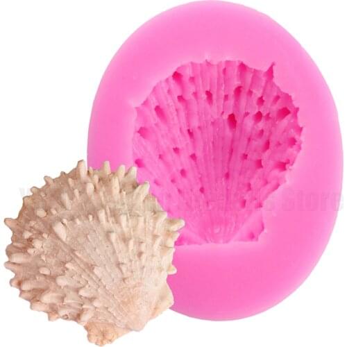 Sea Shell Shape Chocolate Silicon Mold Fondant Cake Decoration tools cookies Mold T1041