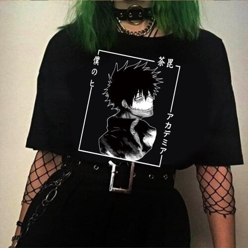 Anime My Hero Academia T Shirt Boku No Hero Academia Dabi T-shirt Graphic Tops Tees Male Unisex