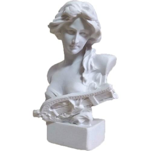 David Venus Athena Sona Goddess Bust Art Sculpture Resin Crafts Decorations For Home Mini Gypsum Statue Art Material A770
