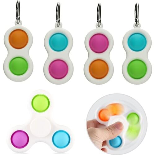Fidget toys Silicone Bubbles Flipping Board Brain Development Fidget Simple Dimple Stress Relief Sensory Hand Toy for Kids Adult