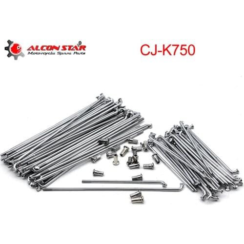 Alconstar-20Pcs Short & 20Pcs Long CJ-K750 Sidecar Motorcycle Stainless Steel Spokes for BMW R51 R66 R67 R71 R72 for Ural M72