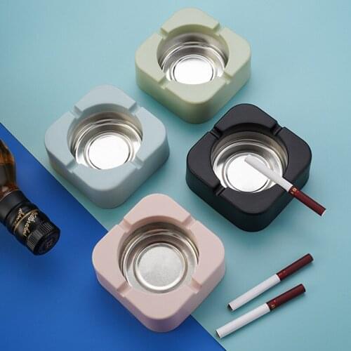 Creative iron ashtray plastic PP simple fashion Nordic style home hotel ashtray cigar outdoor marijuanna accessories smoking