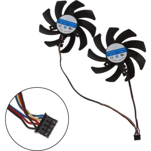 2pcs/set New CF9010H12S RX 480/470 VGA GPU Cooler Graphics Fan For XFX R9 390X/390 8G RX480 RX470 Video Card Cooling 4-pin HEAT