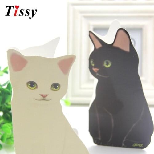 New Arrival!5PCS Mini Cartoon Folding Cat Invitation Card Greeting Cards For Birthday Christmas Gifts Decoration Suppliers