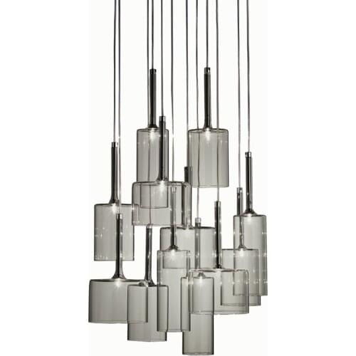 Modern Minimalist Restaurant Transparent Glass Pendant Light Nordic Personality Creative Bar Coffee Shop LED Glass Lamps