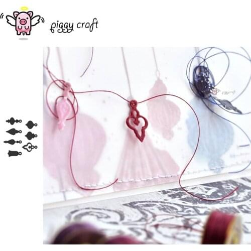 Piggy Craft metal cutting dies cut die mold Chain tag decoration Scrapbook paper craft knife mould blade punch stencils dies