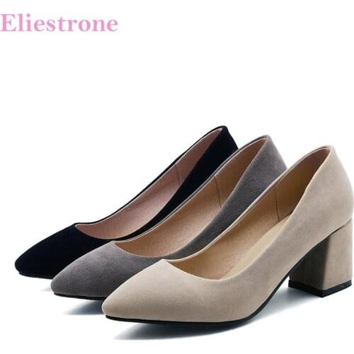 Brand New Elegant Gray Black Women Nude Pumps Breathable High Heels Lady Career Dress Shoes PS27 Plus Big Small Size 11 31 43 47