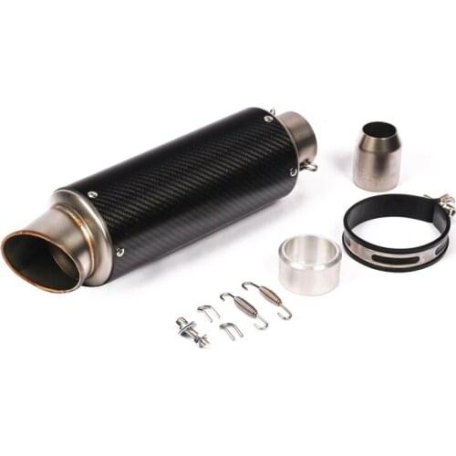 Universal 60.5mm Exhaust Muffler Pipe Motorcycle Carbon Fiber Escape with Removable DB Killer 370mm Exhaust Tips YZF-R6 YZF-R1