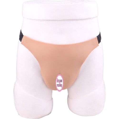 High Quality Silicone Briefs for Transgender Fake Women Panties Crossdressing Flaky Thong Crossdress Underpants