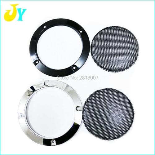 100pcs 4 inch DIY Loudspeakers Protective Cover Nets Speaker Decorative Circle Sound Box Protective Grille