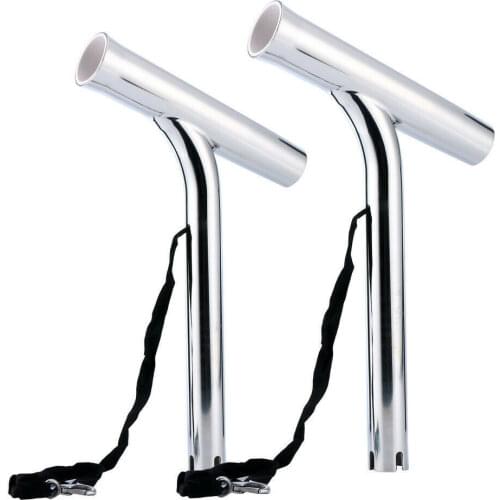 Marine Flush Mount Stainless Steel Boat Fishing Rod Holder 1-5/8"