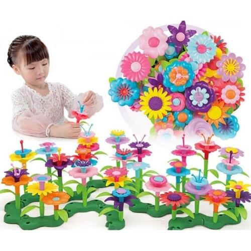 Childrens educational puzzle insert garden set intelligence development DIY assembled toys for kids