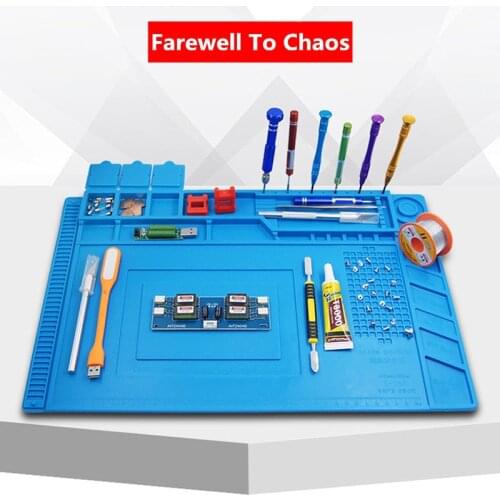 ESD Phone Computer Repair Mat Heat Insulation Working mat Soldering Station Iron Magnetic Heat-resistant BGA Insulator Platform