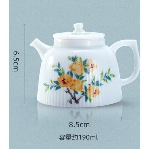 Small Vintage Cute Teapot White Chinese Porcelain Kung Fu Samovar Tea Set Premium Water Jug Matcha Chaleira Tea Infuser Ed50cf