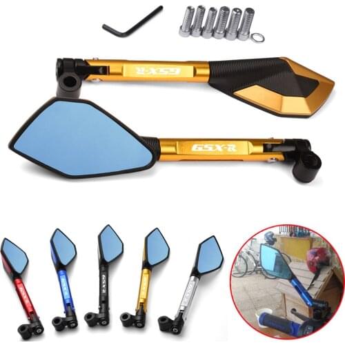 Motorcycle CNC Aluminum Mirrors Moto Rearview Mirrors Side Mirrorsr For Suzuki GSX-R GSXR 600 400 750 100 1100 Accessories