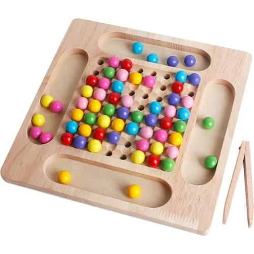 Puzzle Magic Chess Toy Set Rainbow Ball Matching Game Early Childhood Education Board Games