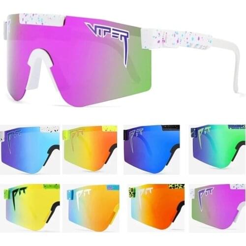 PIT VIPER Cycling Glasses UV400 Outdoor Polarized Sports Eyewear Fashion Bike Bicycle Sunglasses Mtb Goggles with Case