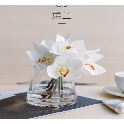 Southern Cross High Quality Simulation Orchid Cymbidium Table Flower Bathroom Side Cabinet Nice Decorative floral ornaments