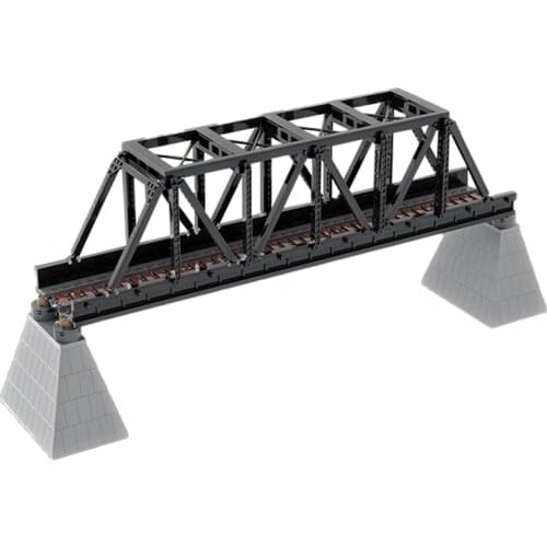 Iron Truss Railway Electric Track Train Building Blocks Mechanical Rail Trai Railway Car Figures Bricks Gift DIY Toy Child Gift
