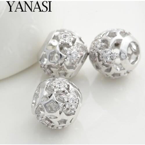 10mm Big Hole Beads Ball Beads Accessories For Needlework Jewelry Making DIY Handmade Gift Hole 5mm