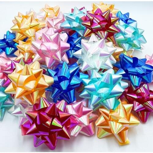 10pcs 7cm/2,75"Inch Gift Wrap Bows-Christmas Ribbon Gift Bows ,Bow Assortment for Christmas Gifts