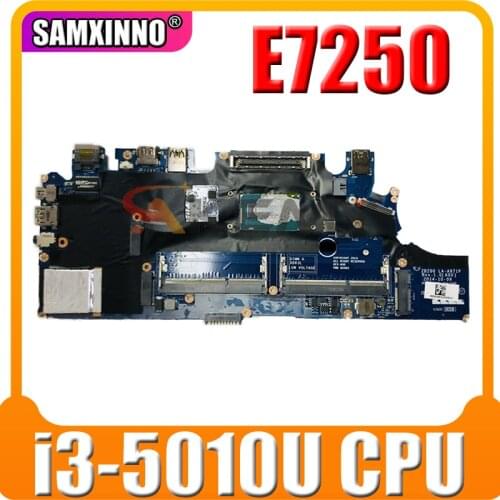 100% working for Dell Latitude E7250 Motherboard Intel Core i3-5010U 2.1GHz CPU 2PVP8 02PVP8 CN-02PVP8 ZBZ00 LA-A971P tested ok