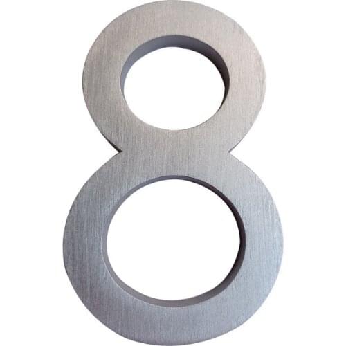 12cm Heavy Modern House Number Door Home Address Numbers for House Number Digital Door Outdoor Sign Plates 5 Inch. #0-9 Nicle