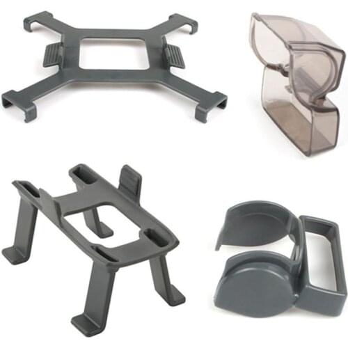 4 in 1 Accessories For DJI Spark Lens Hood Sunshade, Camera Gimbal Cover, Landing Gear, Propellers Blades Fixed Clip