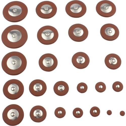 BATESMUSIC 25pcs Sax Leather Pads Replacement for Tenor Saxophone saxophone accessories