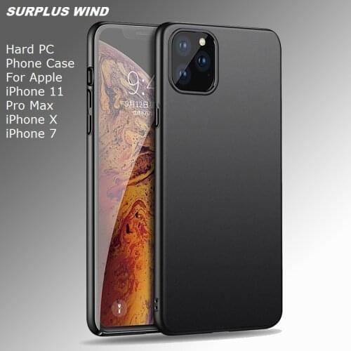 For iPhone 11 Pro Max Hard PC Phone Case Fitted Case Bumper Housing Ultra Slim ShockProof Back Cover For iPHone X XR XsMax 8 7 6