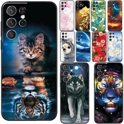 For Samsung Galaxy S21 Ultra Case 6.8" Back Cover For Samsung S21 Ultra Protective Phone Case For Samsung S21 Ultra Soft Fundas