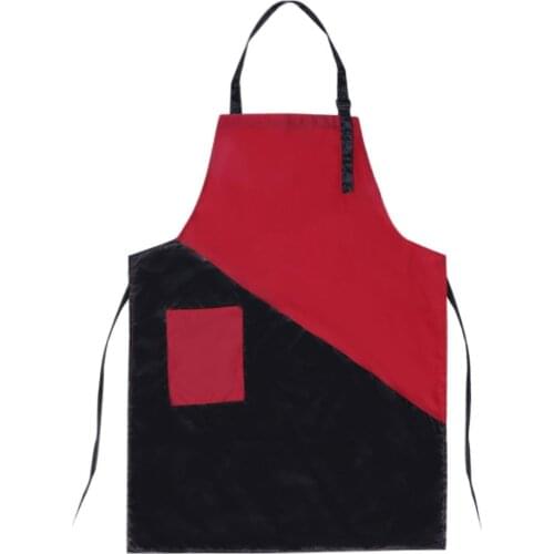 Black+Red Professional Durable Waterproof Hair Cut Hairdresser Barber Apron Hairdressing Tool Hair Styling Cloth