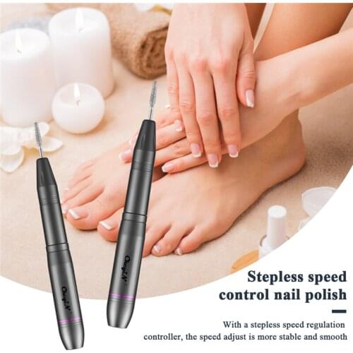 CkeyiN Portable Electric Nail Drill Machine Manicure Drill Nail Art Pen File Nail Tool Grinding Burnishing Polisher Pedicure Kit