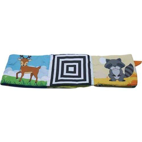 Baby Cloth Book Animal Cloth Books Infant Newborn Soft Fabric Cloth Book Learning Educational For Kids