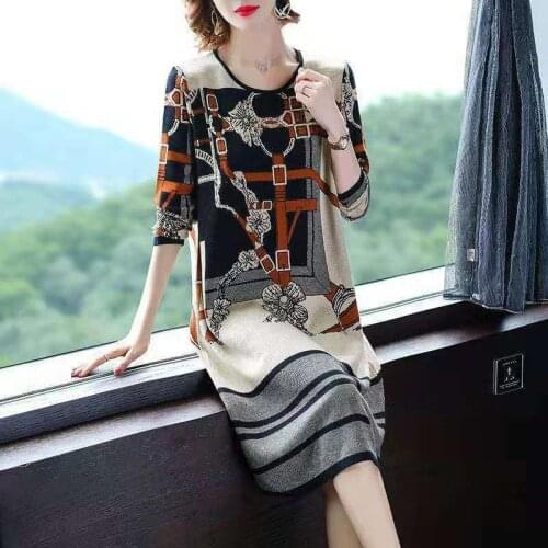 EFKGH Fashionable Knitted Dresses
