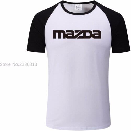 DIY cotton Short Sleeves Men Mazda T-shirt Summer Men tshirt Tops raglan sleeve T shirt